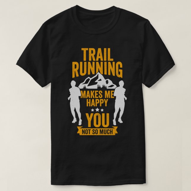 Camiseta Gracioso regalo de corredor de senderos (Diseño del anverso)