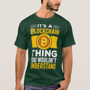 Camiseta Gracioso regalo de criptografía es una cadena de b