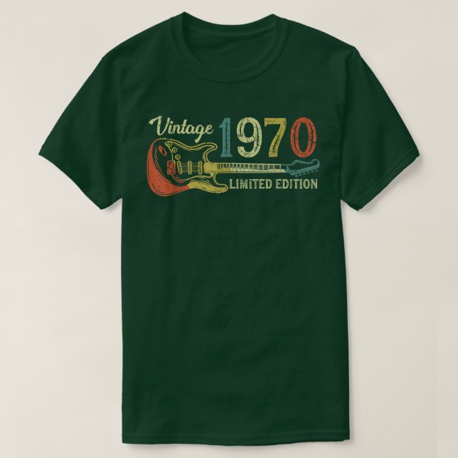 Camiseta Gracioso regalo de cumpleaños 1970 para los hombre (Diseño del anverso)