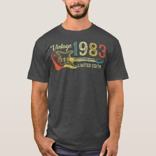 Camiseta Gracioso regalo de cumpleaños 1983 para los hombre