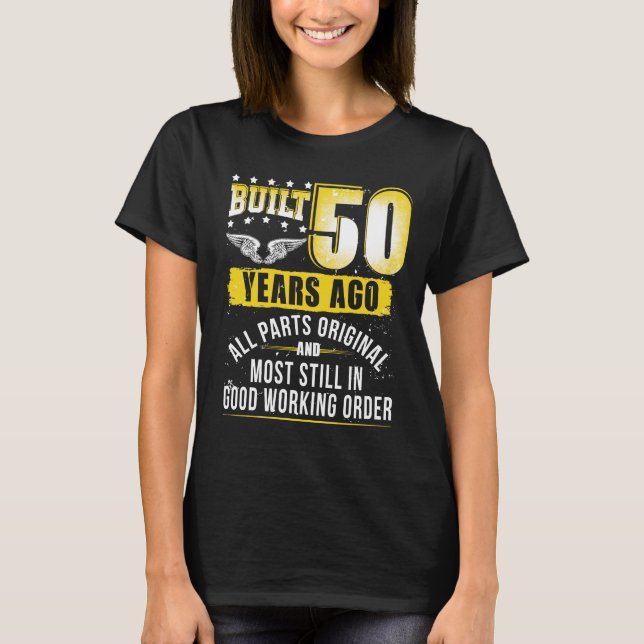 Camiseta Gracioso regalo de cumpleaños 50 a los 50 años por (Anverso)