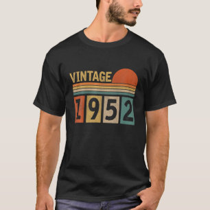 Camiseta Gracioso Regalo De Cumpleaños 70 Vintage 1952 Homb