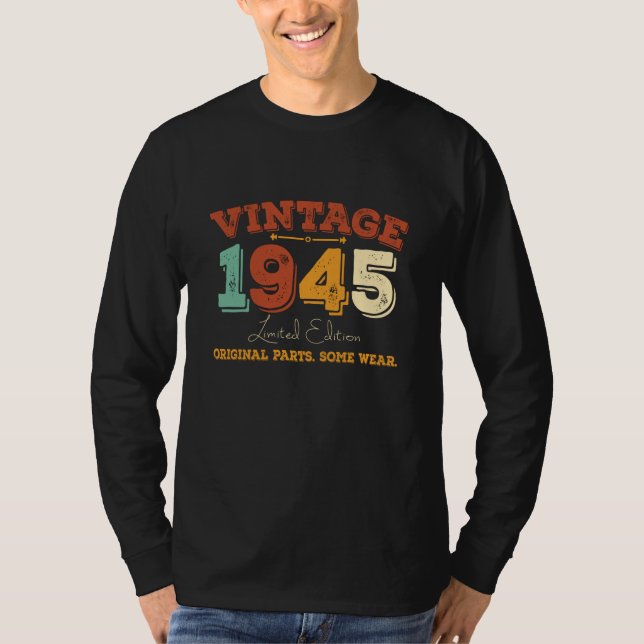 Camiseta Gracioso regalo de cumpleaños 80 años de antigüeda (Anverso)