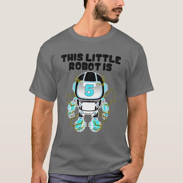 Camiseta Gracioso regalo de cumpleaños barato de Robot Lov  (Anverso)