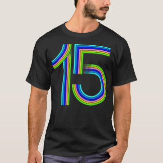 Camiseta Gracioso regalo de cumpleaños número 15 Años del a