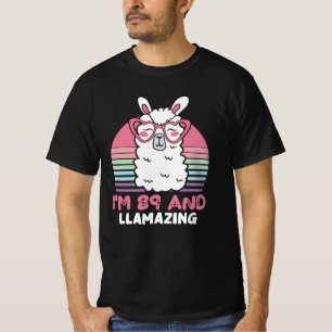 Camiseta Gracioso regalo de cumpleaños número 89 de Llama A