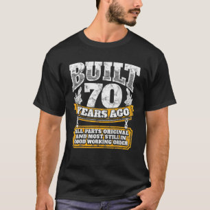 Camiseta Gracioso regalo de cumpleaños número B por 70 años