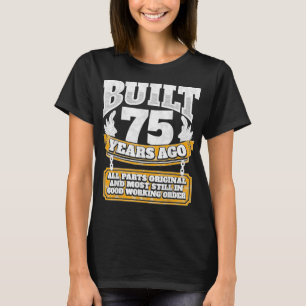 Camiseta Gracioso regalo de cumpleaños número B por 75 años