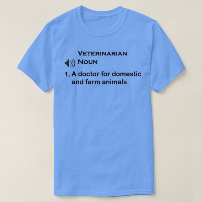 Camiseta Gracioso regalo de definición veterinaria 2 1 (Diseño del anverso)