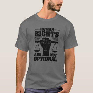 Camiseta Gracioso regalo de derechos humanos a Guay Justici