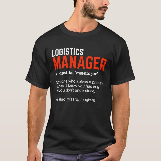 Camiseta Gracioso regalo de director de logística (Anverso)