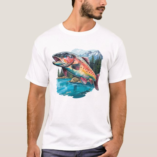 Camiseta Gracioso regalo de diseño gráfico para la pesca de (Anverso)