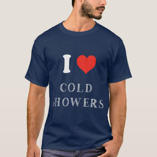 Camiseta Gracioso regalo de ducha fría me encantan las duc