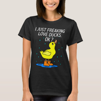 Camiseta Gracioso regalo de Duck Lover "Solo estoy helando