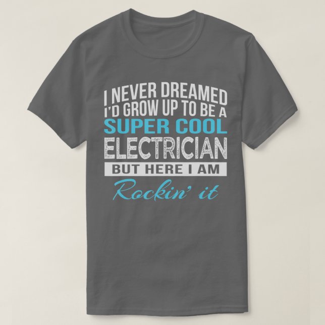 Camiseta Gracioso regalo de electricidad (Diseño del anverso)