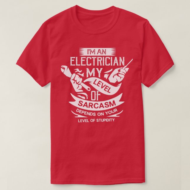 Camiseta Gracioso regalo de Electricista Wireman (Diseño del anverso)