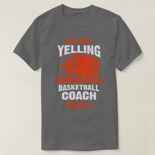 Camiseta Gracioso regalo de entrenador de baloncesto (Diseño del anverso)