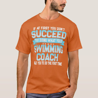 Camiseta Gracioso Regalo De Entrenador De Natación