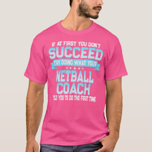 Camiseta Gracioso regalo de entrenador de Netball