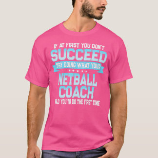 Camiseta Gracioso regalo de entrenador de Netball
