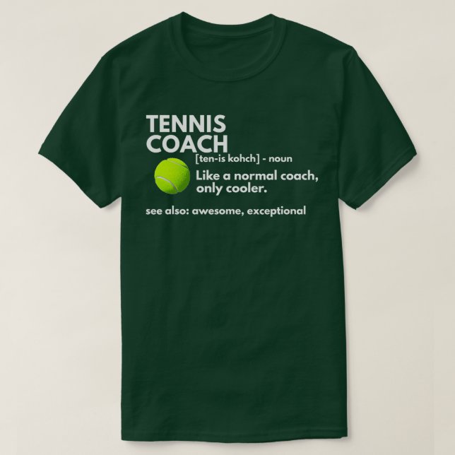 Camiseta Gracioso regalo de entrenador en definición de ent (Diseño del anverso)