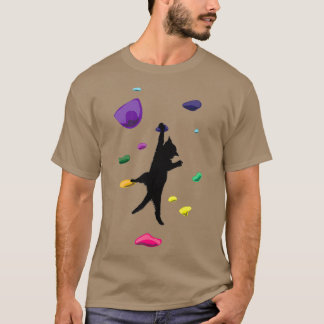 Camiseta Gracioso Regalo De Escalada De Rock De Cat Para Ho