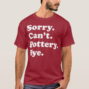 Camiseta Gracioso regalo de escultura de cerámica para homb