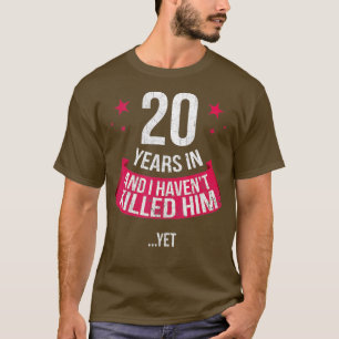 Camiseta Gracioso regalo de esposa 20 años en el 20 anivers