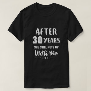 Camiseta Gracioso regalo de esposo en 30 años de Boda