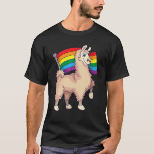 Camiseta Gracioso regalo de fans de la bandera LGBT de la b