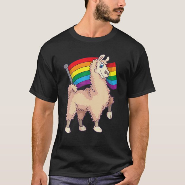 Camiseta Gracioso regalo de fans de la bandera LGBT del Gua (Anverso)