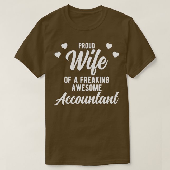 Camiseta Gracioso regalo de frase de marido de contabilidad (Diseño del anverso)