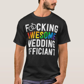 Camiseta Gracioso regalo de funcionario de Boda a increíble