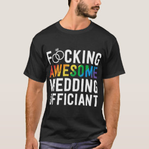 Camiseta Gracioso regalo de funcionario de Boda a increíble