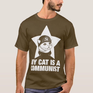 Camiseta Gracioso Regalo De Gato Mi Gato Es Comunista