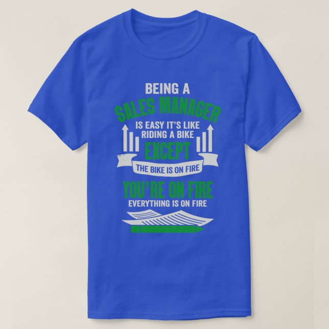 Camiseta Gracioso regalo de Gerente de Ventas (Diseño del anverso)