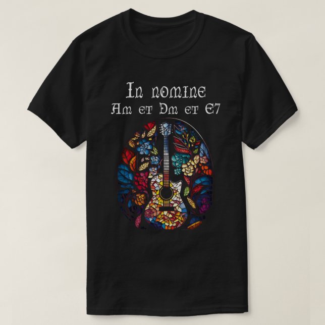 Camiseta Gracioso regalo de guitarra retro guitarra de músi (Diseño del anverso)
