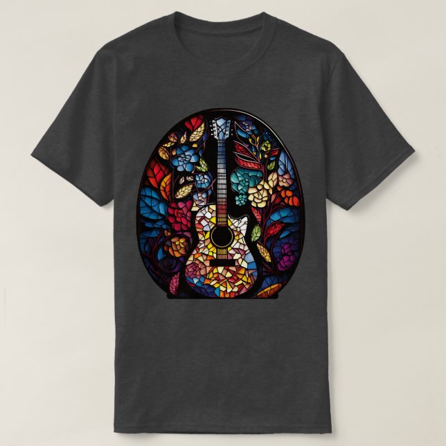 Camiseta Gracioso regalo de guitarra retro guitarra musical (Diseño del anverso)