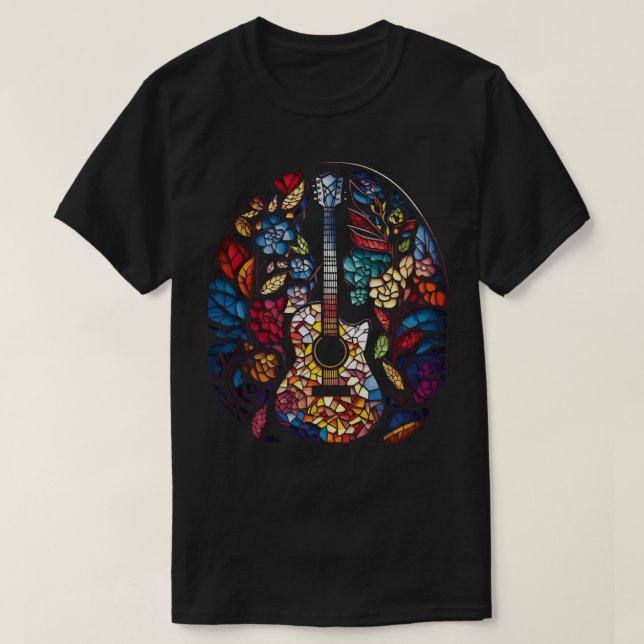 Camiseta Gracioso regalo de guitarra retro guitarra musical (Diseño del anverso)