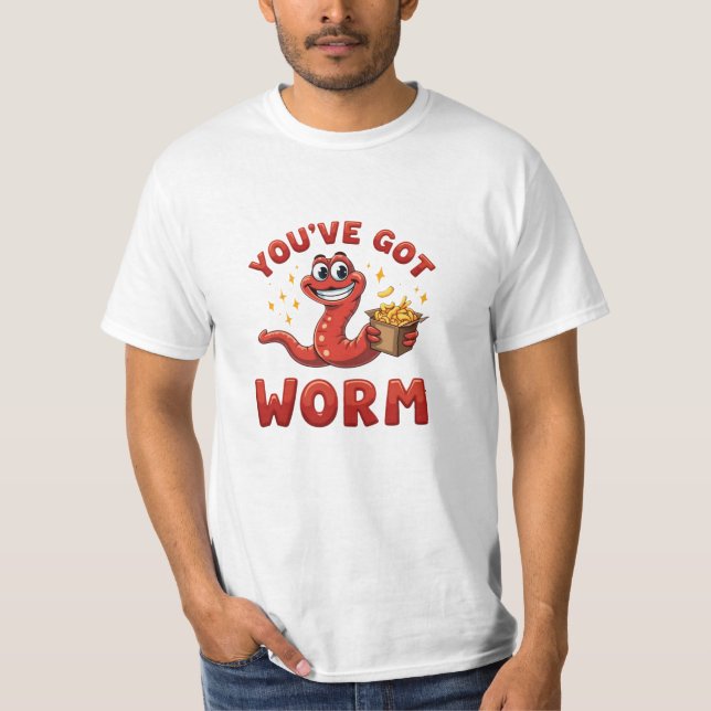 Camiseta Gracioso regalo de gusanos (Anverso)