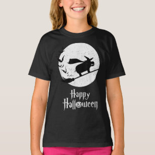 Camiseta Gracioso regalo de Halloween de bruja Hippo Lover