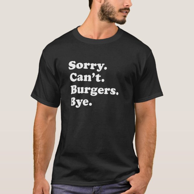 Camiseta Gracioso regalo de hamburguesa para hombres mujere (Anverso)