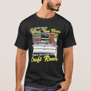 Camiseta Gracioso Regalo de Hobby Scrapbooker en un salón d