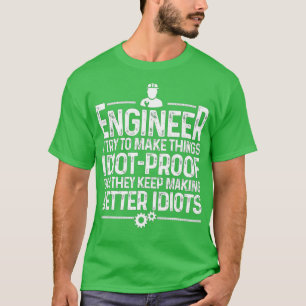 Camiseta Gracioso Regalo De Ingeniería Para Hombres Mujeres