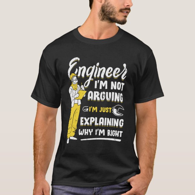 Camiseta Gracioso regalo de ingeniero (Anverso)