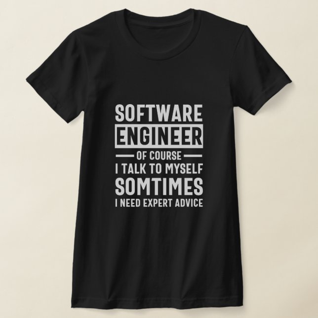 Camiseta Gracioso regalo de ingeniero de software de progra (Distribución)