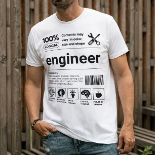 Camiseta Gracioso regalo de ingeniero moderno de código de 