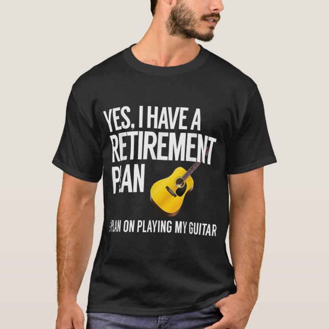 Camiseta Gracioso regalo de jubilación del guitarrista (Anverso)