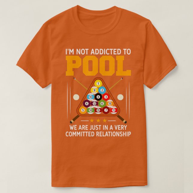 Camiseta Gracioso Regalo De Jugador De Piscina Para Hombres (Diseño del anverso)