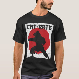 Camiseta Gracioso Regalo De Karate De Gato Para Artes Marci